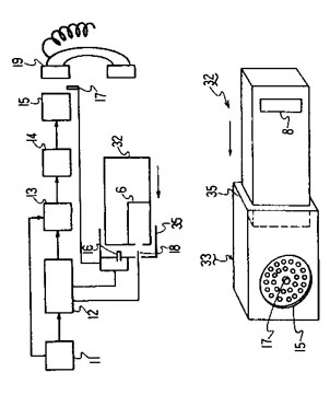 Schematic diagram of an auto-dialer.