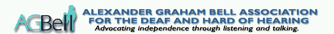 Logo of the Alexander Graham Bell Association for the Deaf and Hard of Hearing.