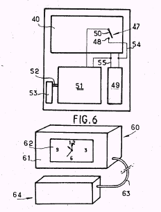 Schematic diagram of a vibrating pager.
