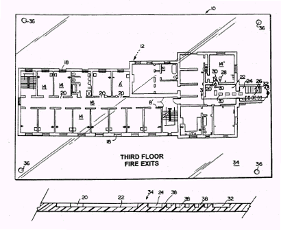 Schematic diagram of a talking building sign.