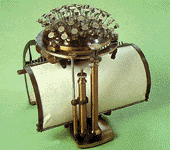 Photo of one of the first typewriters.